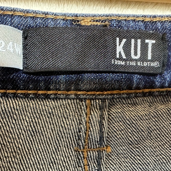 Kut From The Cloth Women's Jeans 24W Dark Blue Catherine Boyfriend - Picture 8 of 10